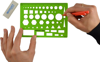 Westcott T-816 All-Purpose Technical Drawing Template