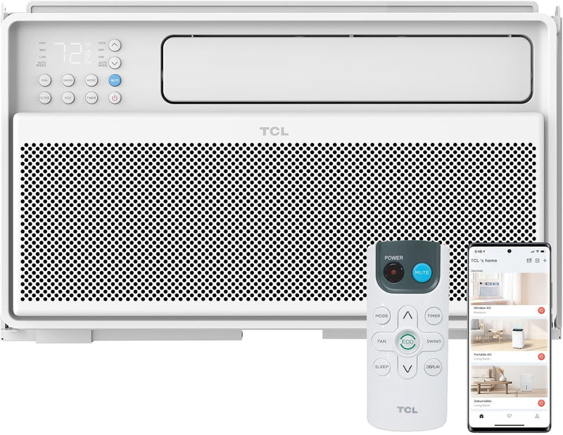TCL H8W4MW 8,000 BTU Smart Inverter Window AC — main product image