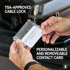Pelican PP054786 AirTag Luggage Lock Tracker Titanium