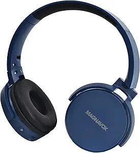 Magnavox 813055 Bluetooth Foldable Headphones Blue