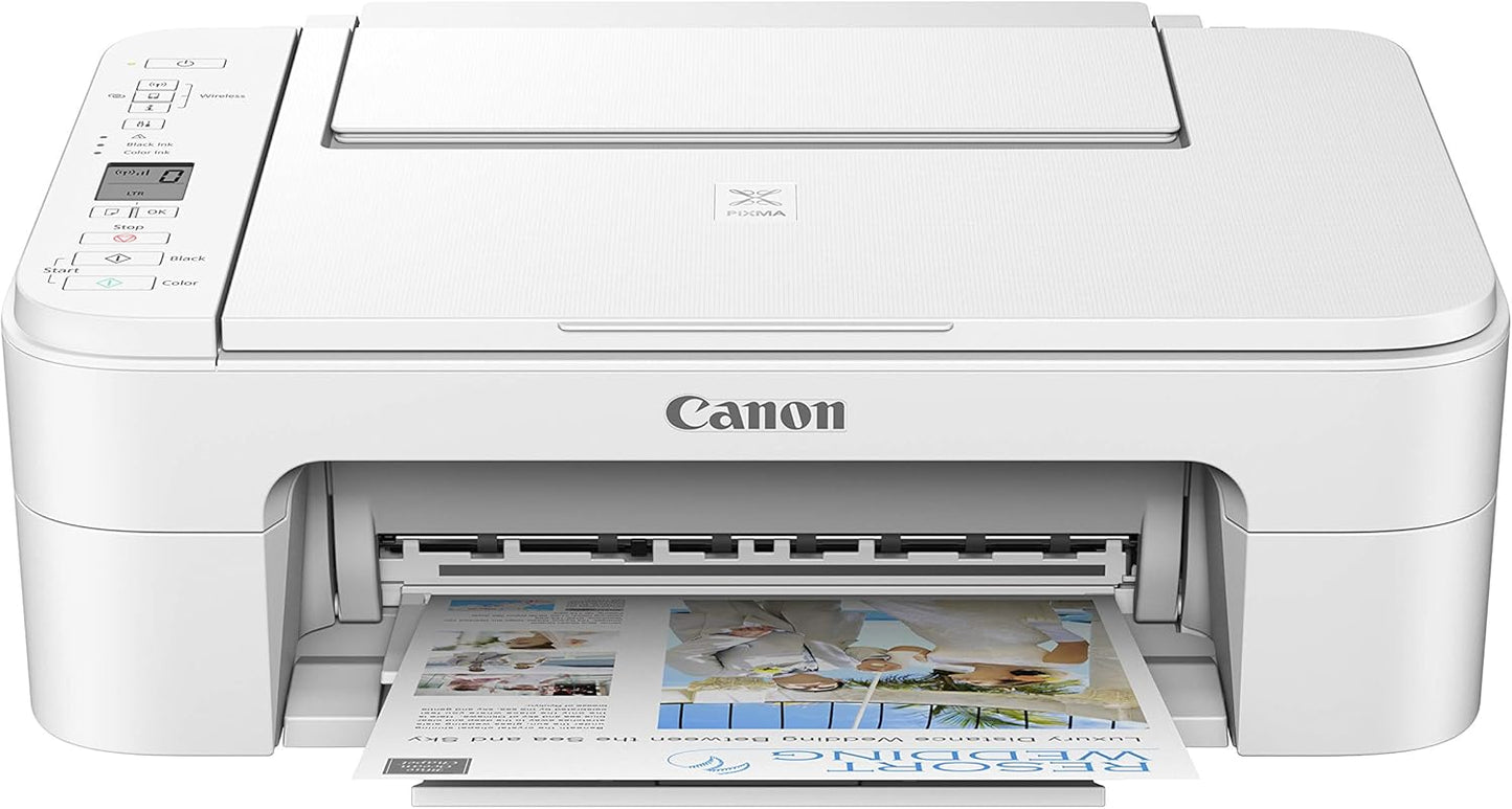 Canon 3771C022 Pixma TS3320 White Wireless Printer Alexa