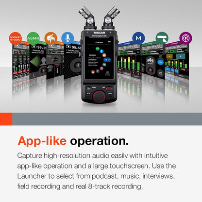 Tascam Portacapture X8 High Resolution Portable Recorder