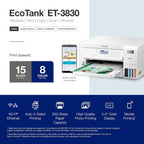 Epson C11CJ62201-N EcoTank ET-3830 Wireless Printer