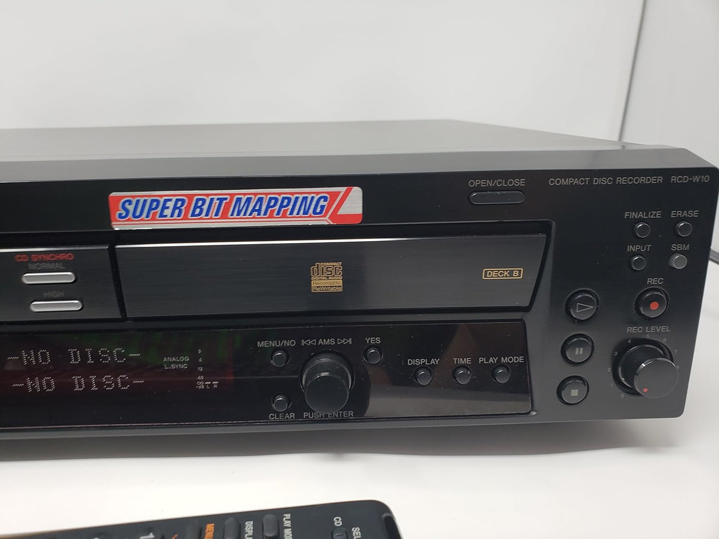 Sony RCD-W10 Dual CD Recorder Player Deck