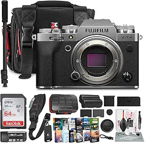 Fujifilm X-T4 Mirrorless Camera Kit: 64GB + Software