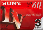 Sony 3DVM60R3 60 Minute MiniDV Tape 3-Pack