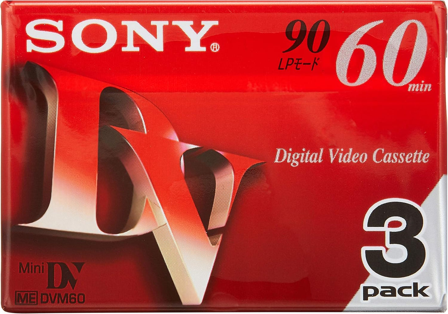 Sony 3DVM60R3 60 Minute MiniDV Tape 3-Pack