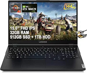 Lenovo Legion 5 Ryzen 7 GTX 1660Ti Gaming Laptop
