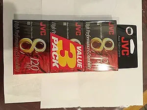JVC P6120JH3 8mm Video Tapes — main product image