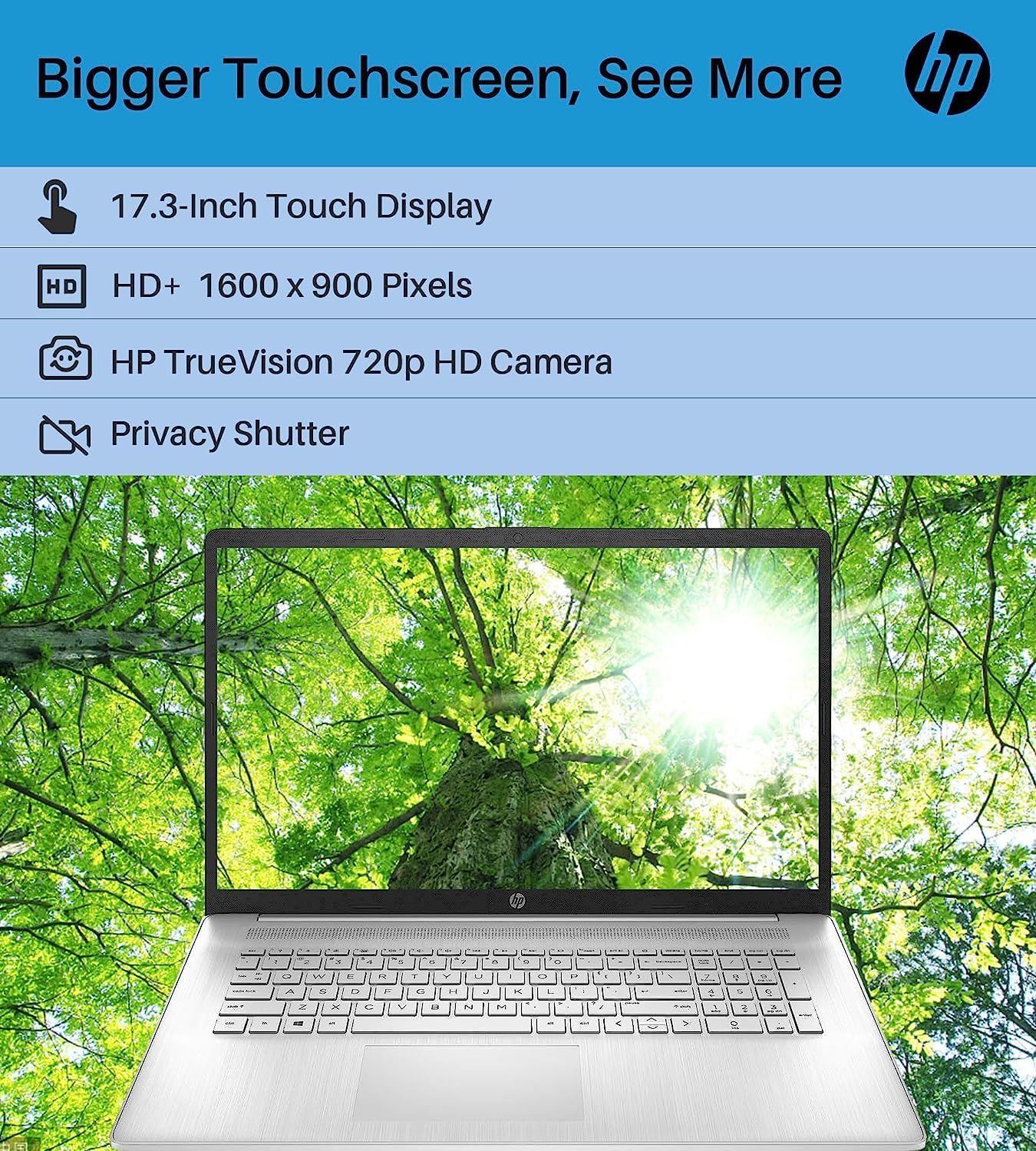 HP Laptop AMD Ryzen 5 Touchscreen 17.3" Windows 11