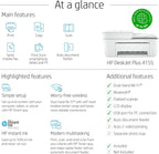 HP 3XV13A DeskJet Plus 4155 Wireless All-in-One Printer (Renewed)