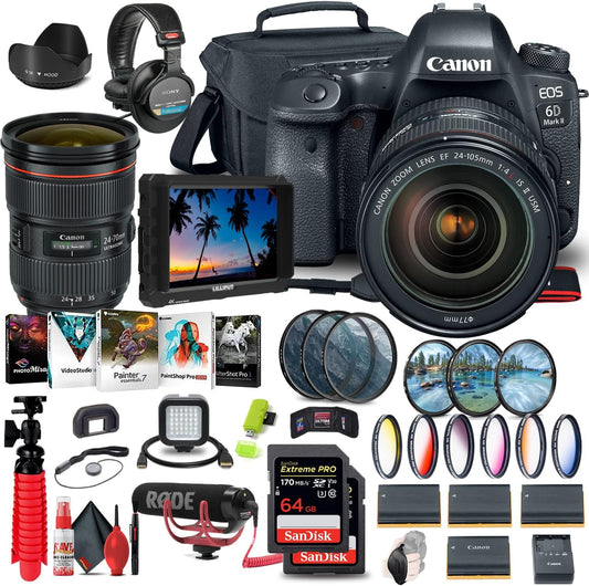 Canon 1897C009 EOS 6D Mark II DSLR 24-105mm Lens Kit (Renewed)