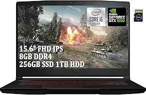 MSI GF63 Thin i5-10300H GTX 1650 Gaming Laptop + 32GB MicroSD