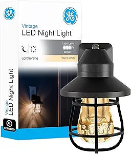 GE 38628 Vintage LED Dusk-to-Dawn Night Light — main product image