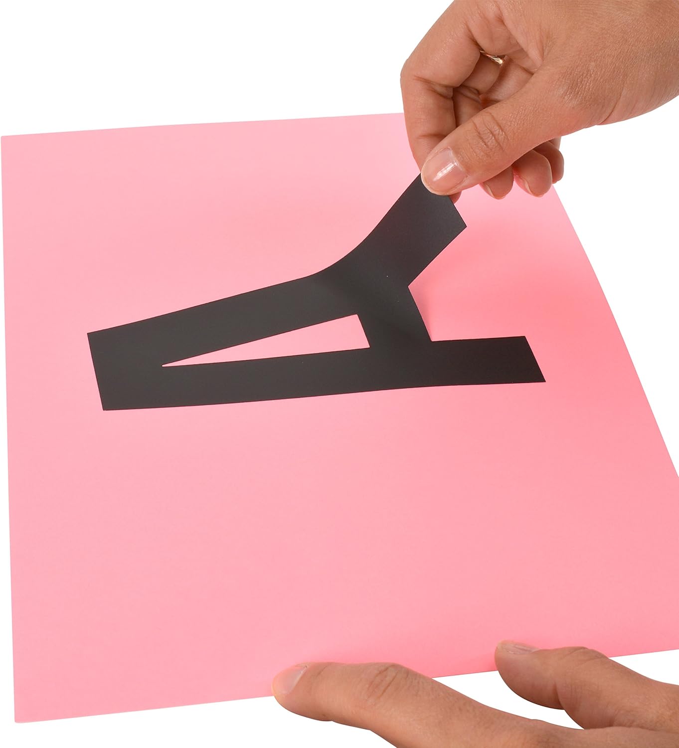 Westcott 15860 LetterCraft 6-Inch Removable Vinyl Letters - Black