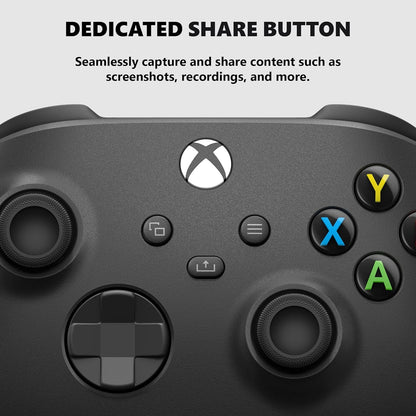 Microsoft QAT-00001 Xbox Core Carbon Black Wireless Controller