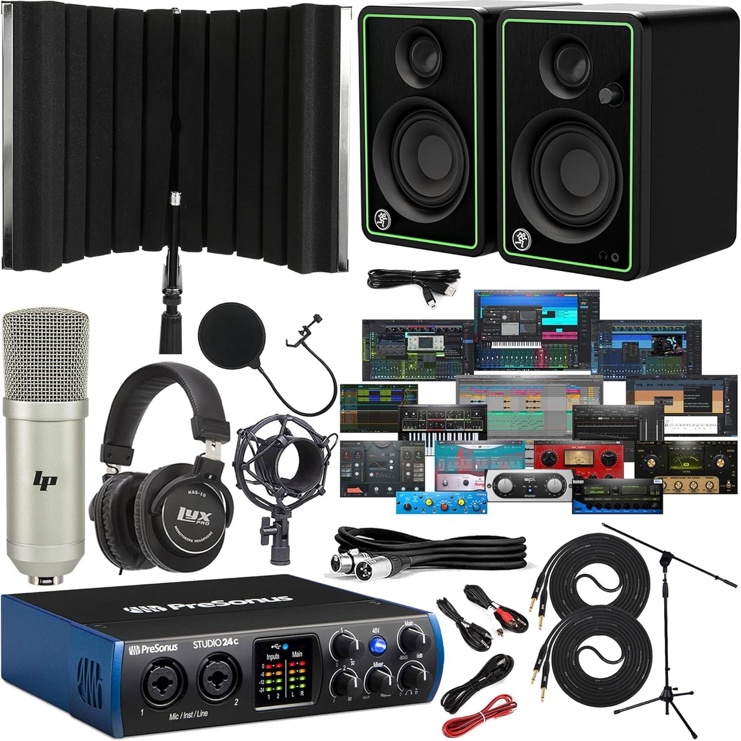 PreSonus Studio 24c USB Audio Interface Recording Bundle