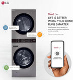 LG WKE100HVA WashTower 4.5/7.4 cu ft Front Load Washer/Dryer