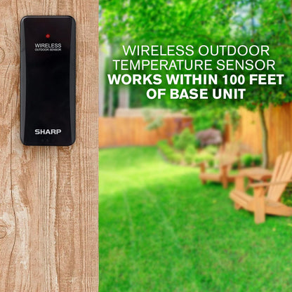 Sharp SPC1027AMZ Weather Station Atomic Clock