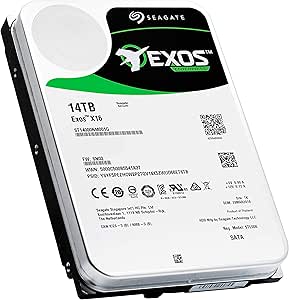 Seagate Exos X14 14TB Enterprise HDD - 7200 RPM SATA