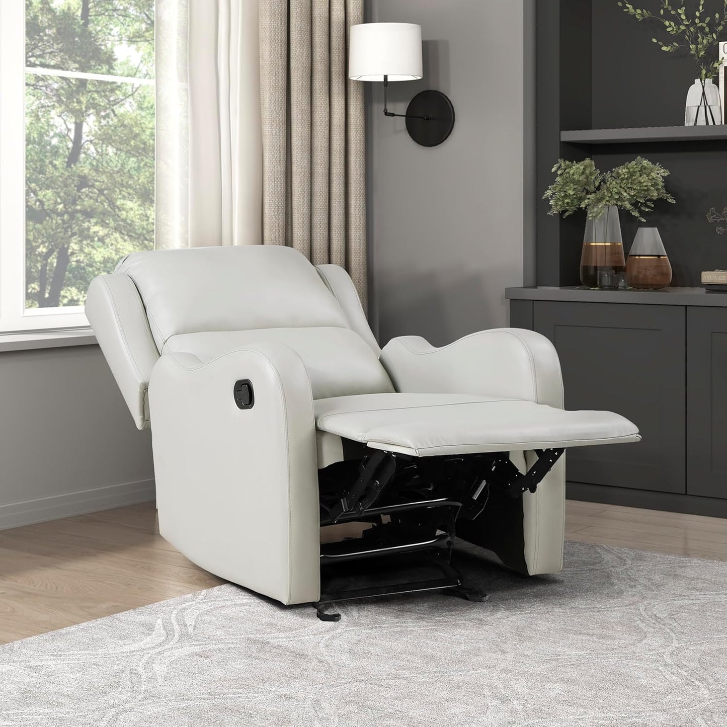 Lexicon 194840244790 Taupe Glider Recliner Chair