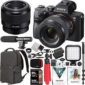 Sony E40SNILCE7RM3ABX3 a7R III Full-Frame Camera Bundle