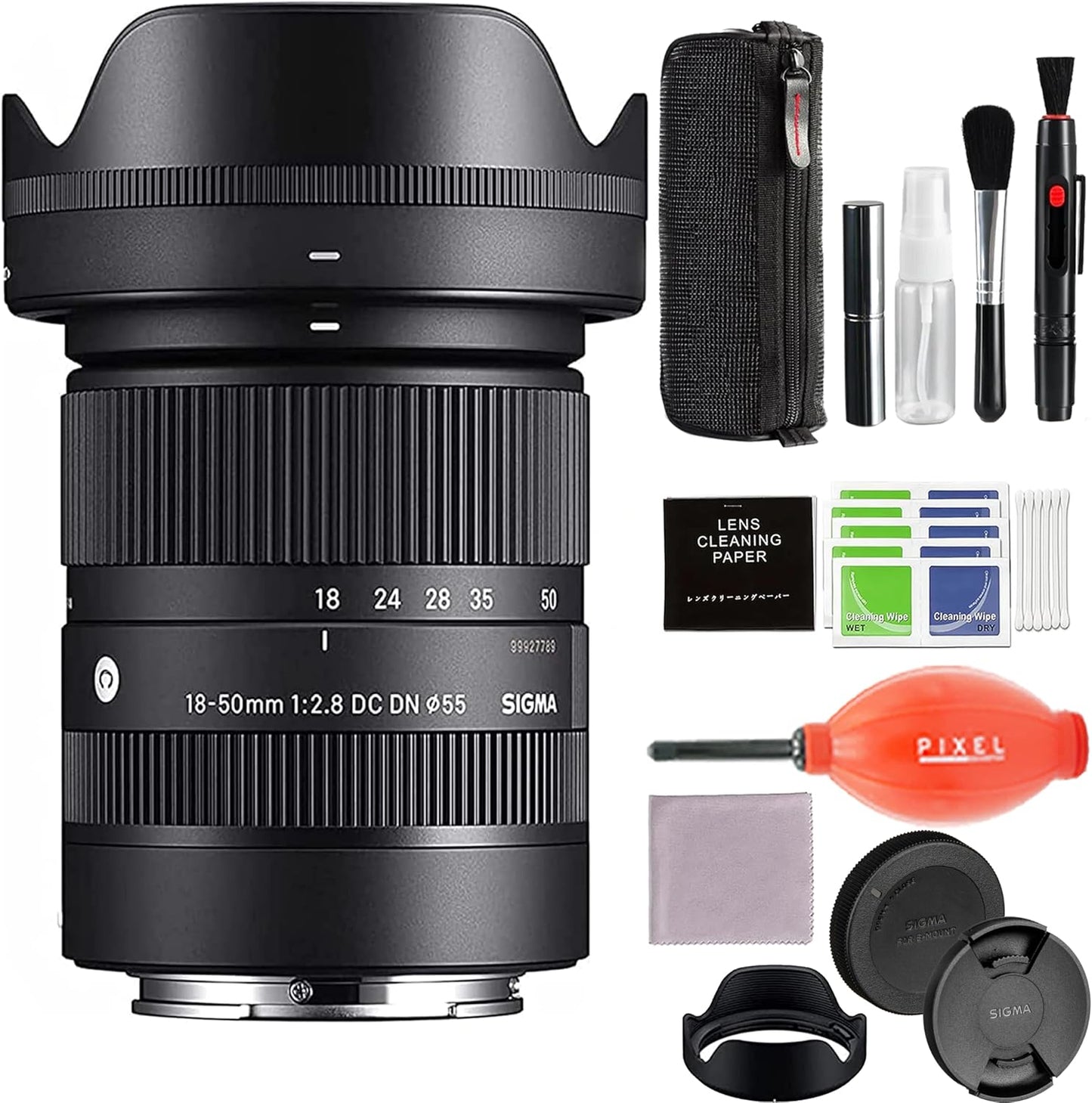 Sigma 585965 18-50mm f/2.8 DC DN Sony E Lens Bundle