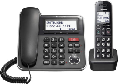 Panasonic KX-TGB850B Corded/Cordless Phone Answering Machine