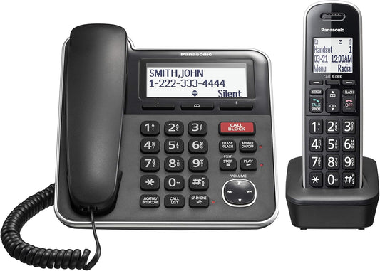 Panasonic KX-TGB850B Corded/Cordless Phone Answering Machine