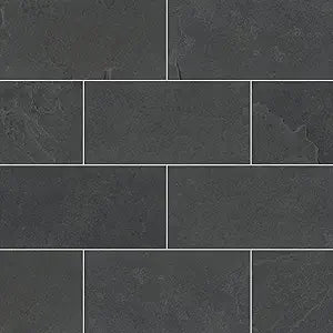 MSI Montauk Black 6x3 Slate Subway Tile — main product image