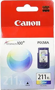 Canon 2975B01AA CL-211XL Tri-Color High-Yield Ink Cartridge