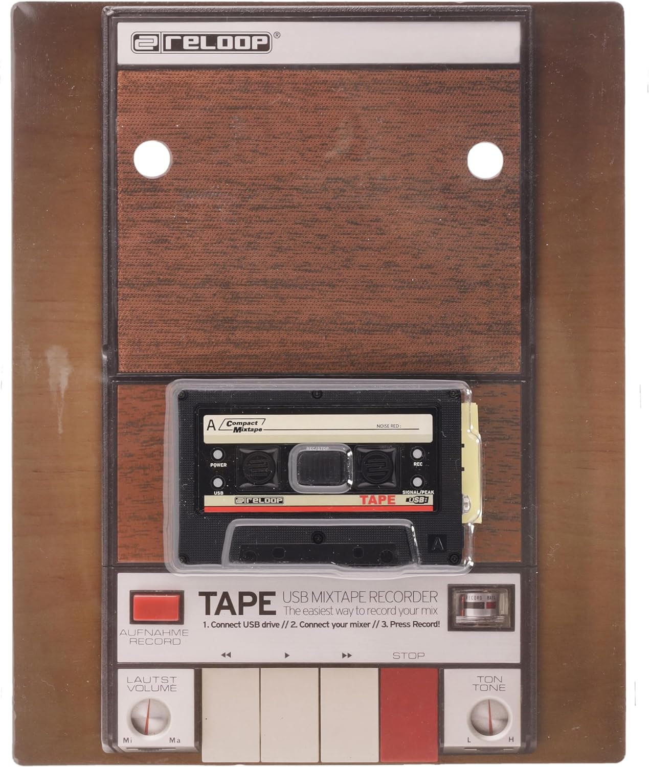 Reloop AMS-TAPE USB Tape Recorder Retro Cassette Look