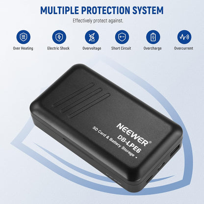 Neewer 10101458 LP-E6/E6N Battery USB Charger Set