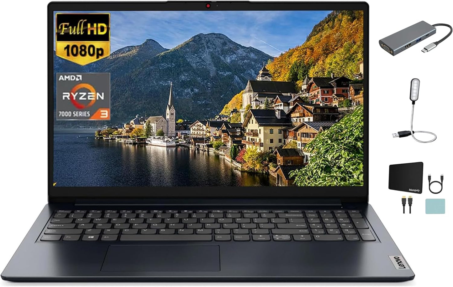 Lenovo Ideapad 1 15.6" FHD Laptop Ryzen 3 7320U 1TB SSD