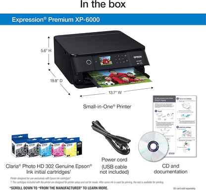 Epson XP-6000 Wireless Color Photo Printer