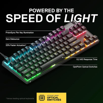 SteelSeries Apex 9 TKL Optical Mechanical Gaming Keyboard