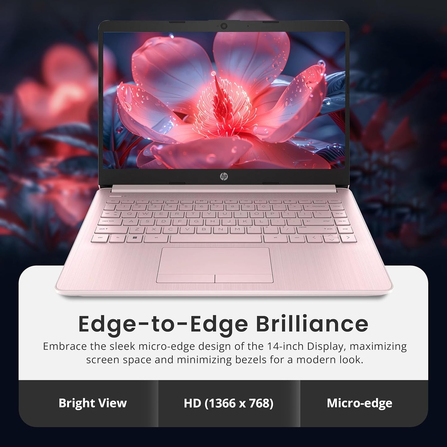 HP Stream 14" Intel Quad-Core Laptop with Office 365