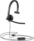 Logitech 981-000570-cr H570e Mono USB Headset Renewed
