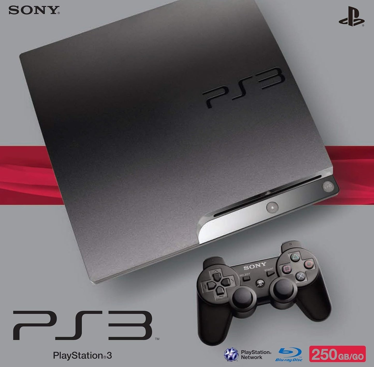 Sony PlayStation 3 Slim 250GB (Renewed)