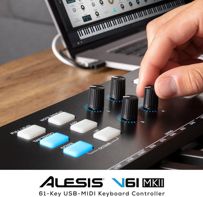 Alesis V61 MKII USB MIDI Keyboard Controller - 61 Velocity Keys