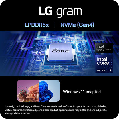 LG 14Z90S-G Gram 14" Lightweight Laptop Intel Ultra 7, 32GB, 1TB SSD