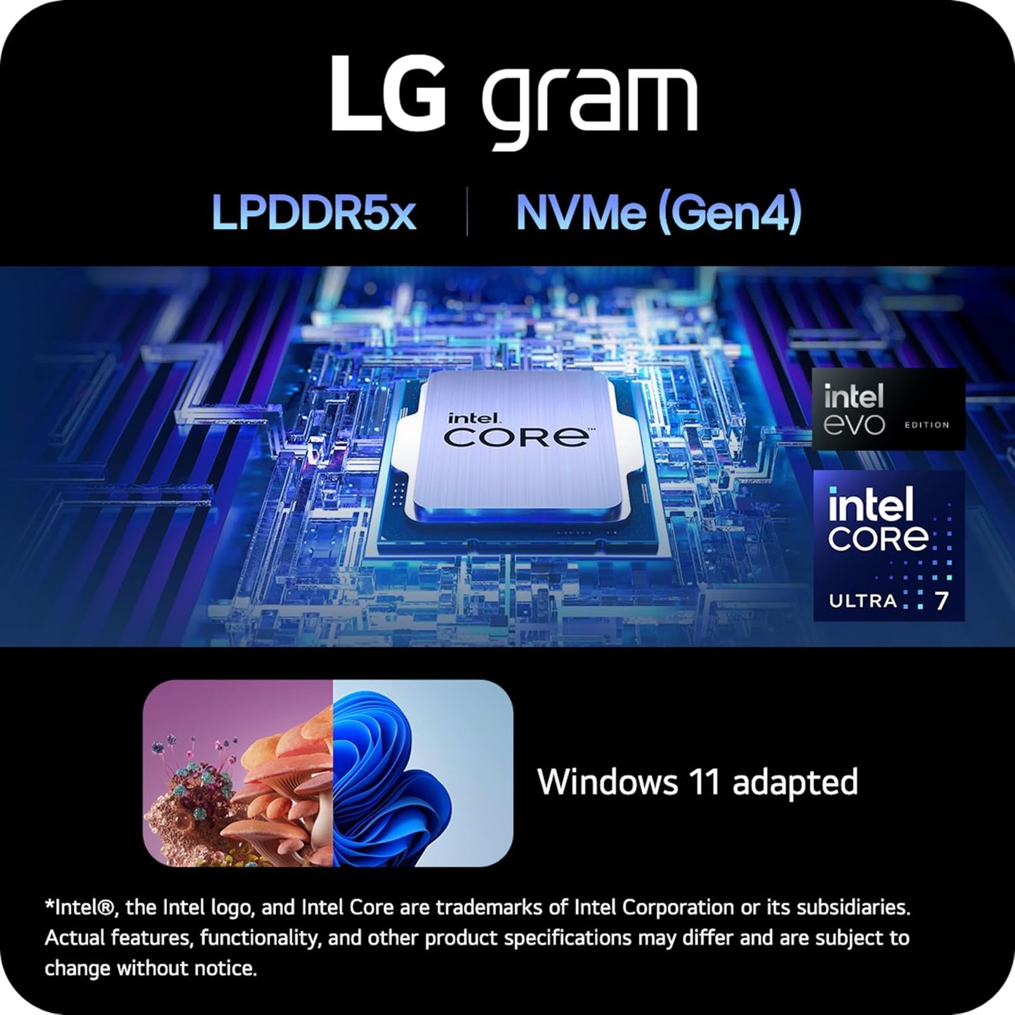 LG 14T90S-G.ADB9U1 gram 14" 2in1 Ultra 7 Laptop