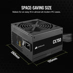 Corsair CP-9020279-NA CX750 750W 80+ Bronze Power Supply