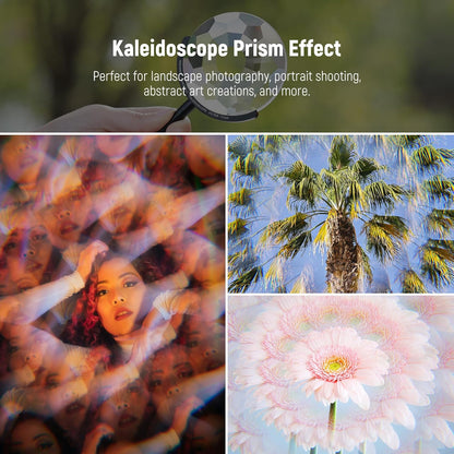Neewer 77mm Handheld Kaleidoscope Prism Lens Filter