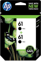 HP CZ073FN 61 Black Ink Cartridge Twin Pack