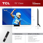 TCL 75QM851G 75-Inch QD-Mini LED 4K Google TV