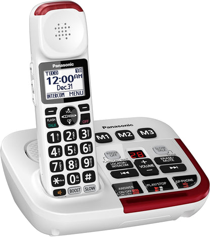 Panasonic KX-TGM420W Amplified Cordless Phone Answering Machine