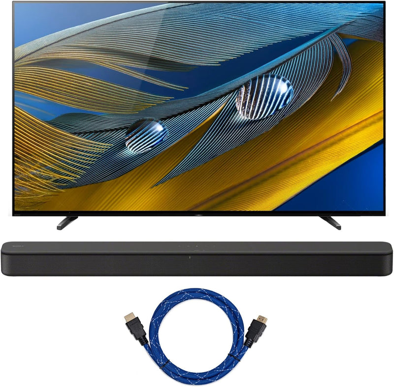 Sony A80J 55-Inch 4K OLED TV Soundbar Bundle — main product image