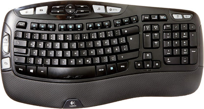 Logitech 920-004484 K350 Wireless Keyboard - Comfort Wave Design