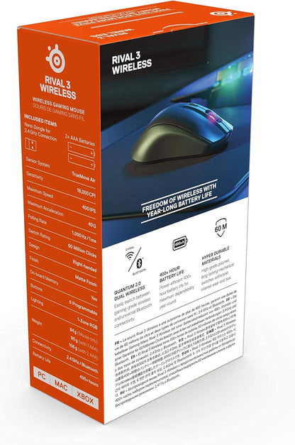 SteelSeries 62521 Rival 3 Wireless Gaming Mouse